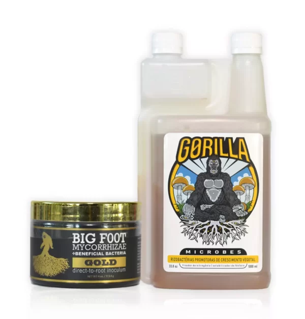 Gorilla Microbes 1000 ml + Big Foot Micorriza Gold (Pote)113g