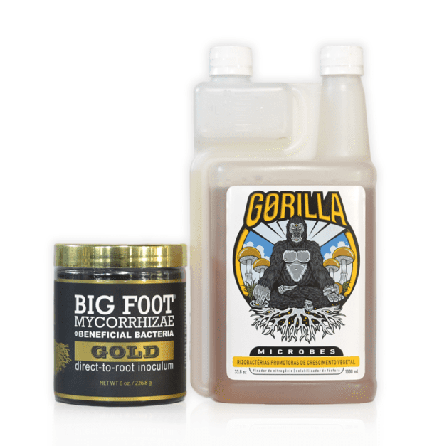 Gorilla Microbes 1000 ml + Big Foot Micorriza Gold (Pote)226g