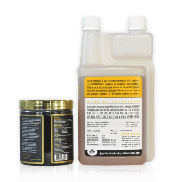Gorilla Microbes 1000 ml + Big Foot Micorriza Gold (Pote)226g - Imagem 2