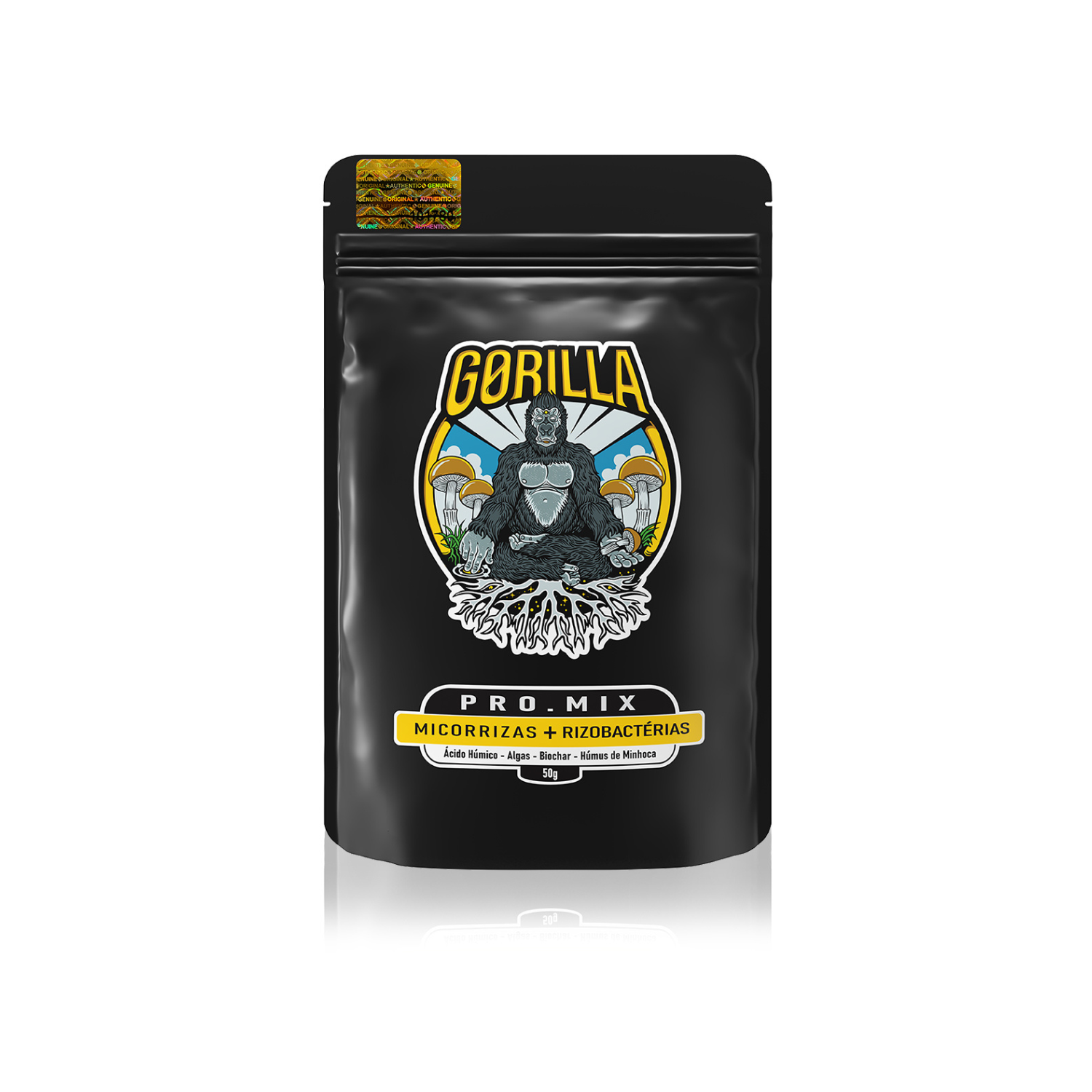 Gorilla Pro.Mix BLACK Micorrizas e Rizobactérias - Sachê 50g