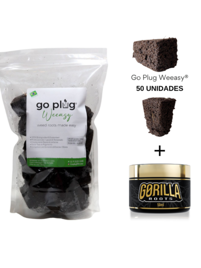 KIT GORILLA ROOTS + GO PLUG WEEASY 50 UNIDADES