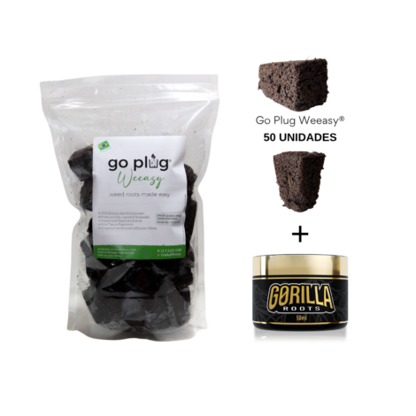 KIT GORILLA ROOTS + GO PLUG WEEASY 50 UNIDADES