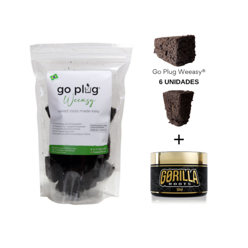 KIT GORILLA ROOTS + GO PLUG WEEASY 6 UNIDADES